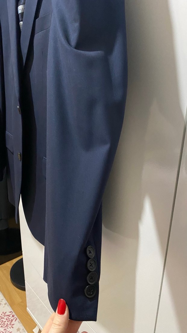 Lacivert Erkek Ofis Takım Elbise Takım - Görsel 2