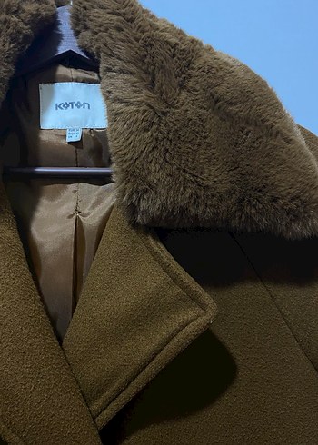 Kahverengi Kürklü Uzun Kadın Kaban - Görsel 3