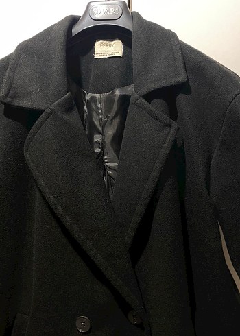 Siyah Uzun Klasik Kaban - Görsel 4