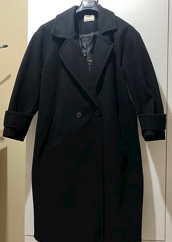 Siyah Uzun Klasik Kaban - Görsel 2