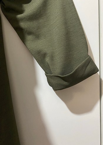 Kadın Haki Midi Ceket - Görsel 3