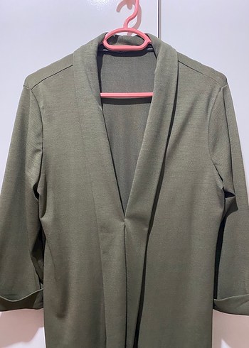 Kadın Haki Midi Ceket - Görsel 2