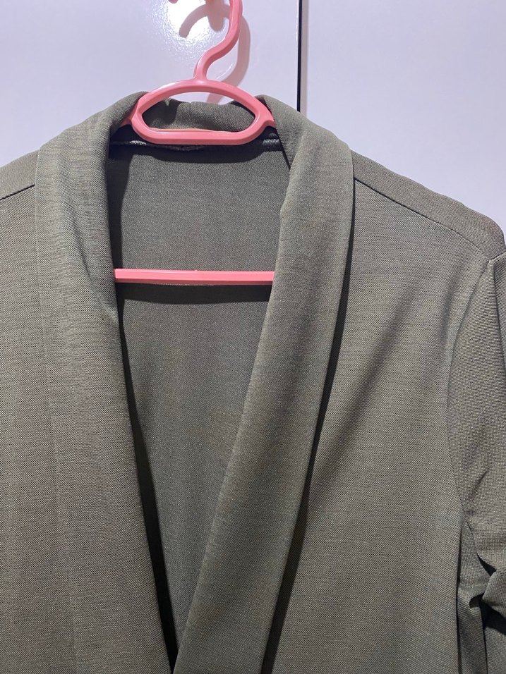 Kadın Haki Midi Ceket - Görsel 4