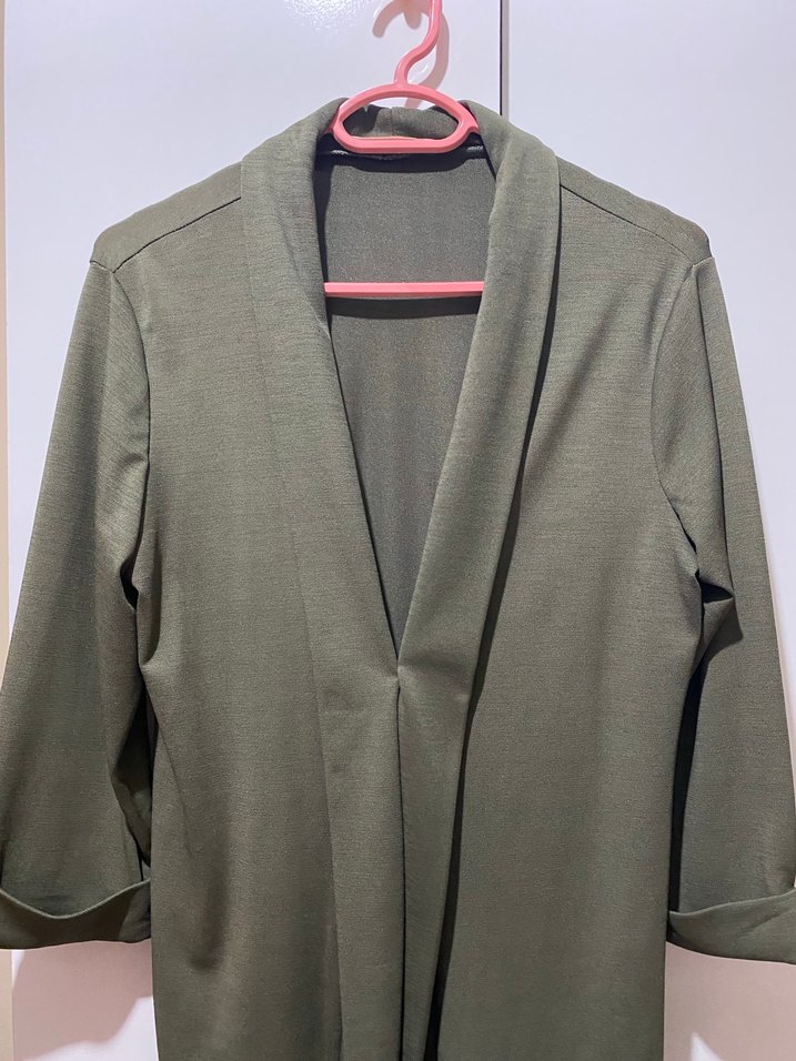 Kadın Haki Midi Ceket - Görsel 2