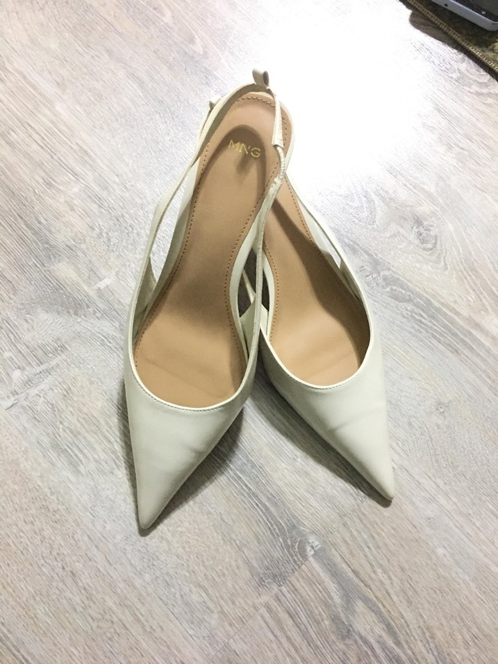 Açık bej Stiletto Kadın Ayakkabı - Görsel 2