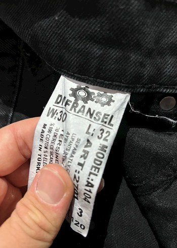 Erkek Siyah Regular Fit Denim Pantolon - Görsel 3