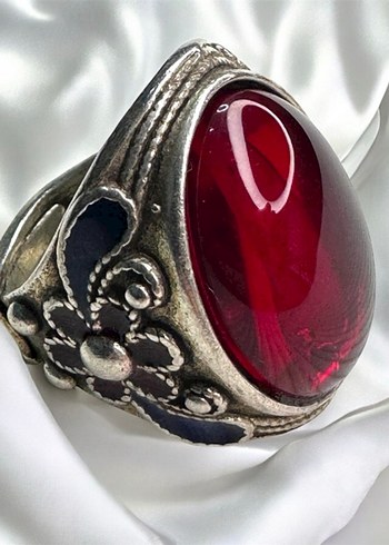 Mine İşçilikli Gösterişli Kaftan Yüzüğü - Görsel 5