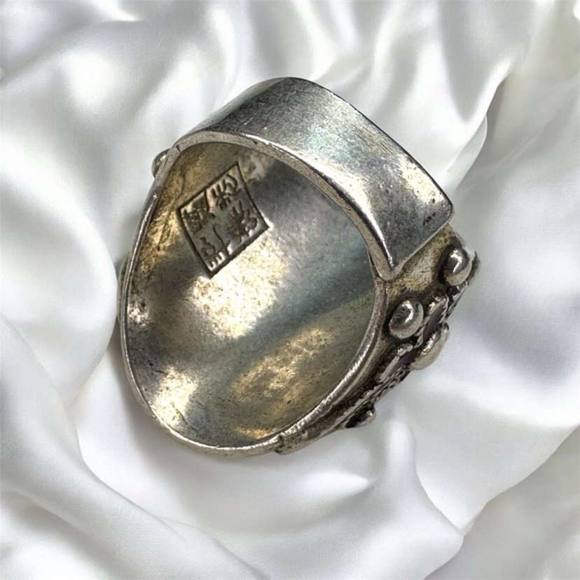 Mine İşçilikli Gösterişli Kaftan Yüzüğü - Görsel 4