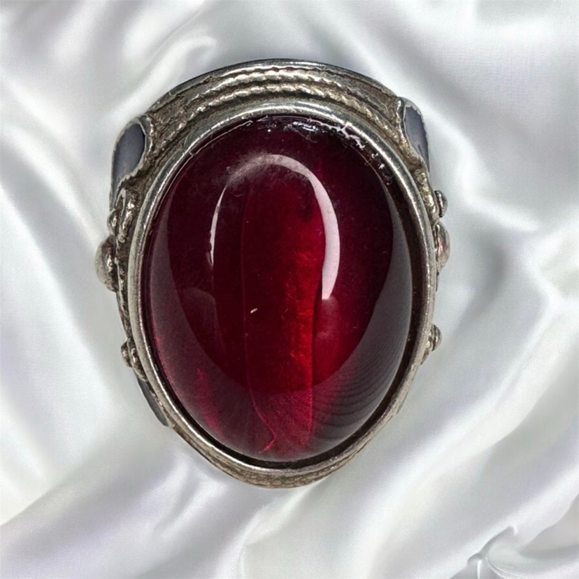 Mine İşçilikli Gösterişli Kaftan Yüzüğü - Görsel 2