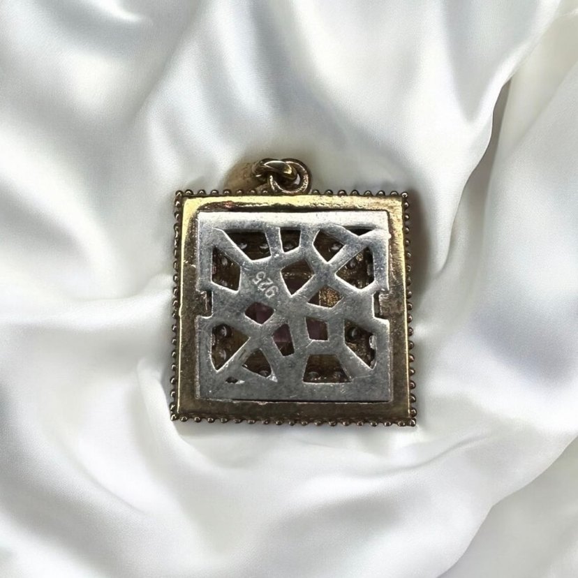 Yüksek İşçilikli Otantik Gümüş Kolye Ucu - Görsel 3