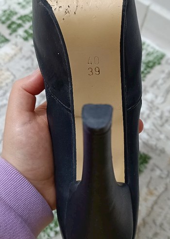 Siyah Platform Topuklu Bağcıklı Stiletto - Görsel 2