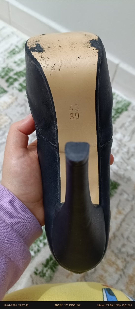 Siyah Platform Topuklu Bağcıklı Stiletto - Görsel 2