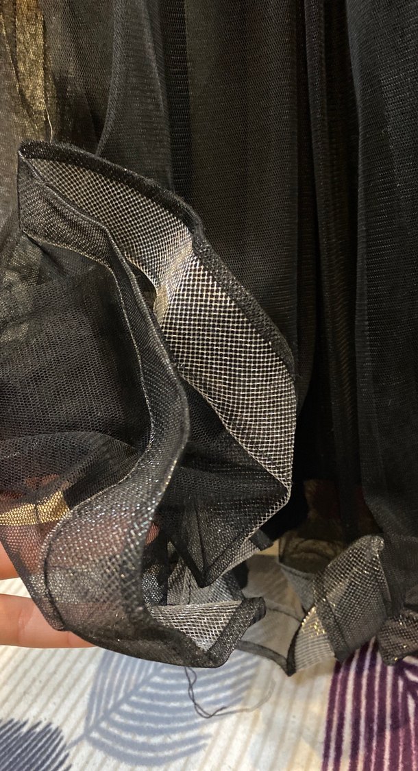 Siyah şık uzun elbise - Görsel 3