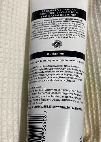 Pantene Güç ve Parlaklık Saç Bakım Kremi - Görsel 3