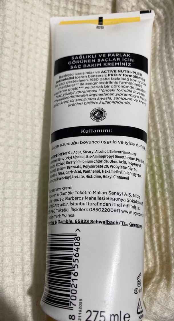 Pantene Güç ve Parlaklık Saç Bakım Kremi - Görsel 3