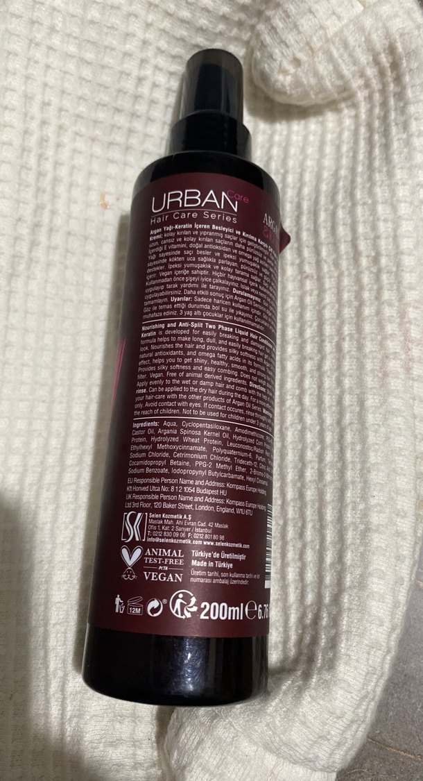 Urban Argan Oil & Keratin Saç Bakım Kremi - Görsel 3