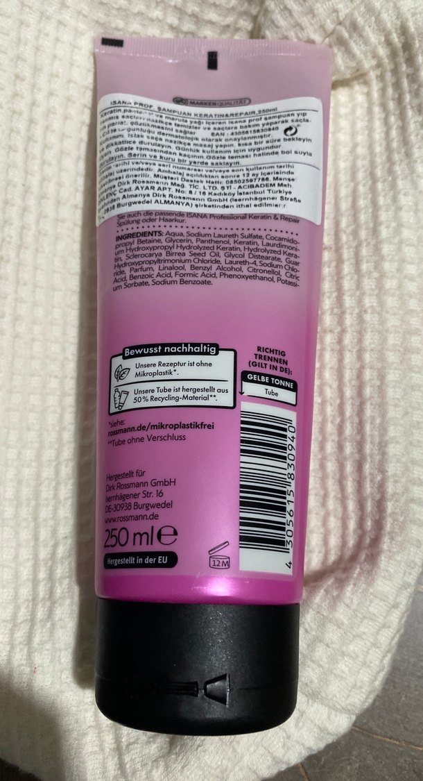 Isana Keratin & Onarım Şampuanı - Görsel 4