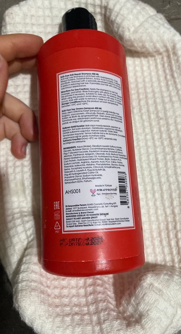 SLES İçermeyen Saç Dökülmesine Karşı Şampuan 400 ml - Görsel 5