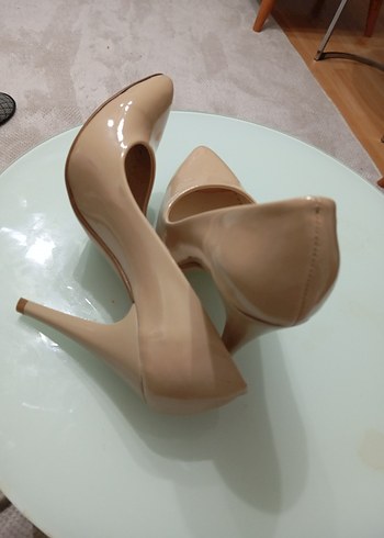 Bej Stiletto Topuklu Kadın Ayakkabı - Görsel 8