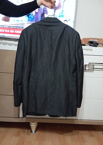 Network Düğmeli Siyah Erkek Takım Ceketi - Görsel 3