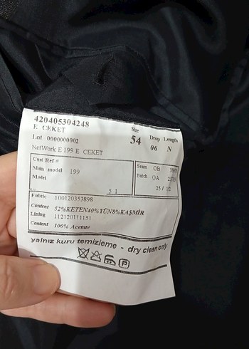 Network Düğmeli Siyah Erkek Takım Ceketi - Görsel 7