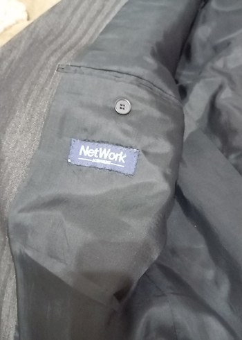 Network Düğmeli Siyah Erkek Takım Ceketi - Görsel 5