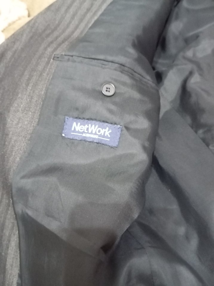 Network Düğmeli Siyah Erkek Takım Ceketi - Görsel 5