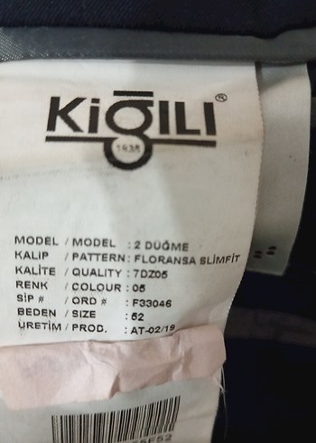 Kiğılı Marka Lacivert Erkek Ceket - Görsel 5