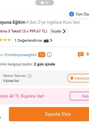 A'dan Z'ye İngilizce Görüntülü Eğitim Seti - Görsel 2