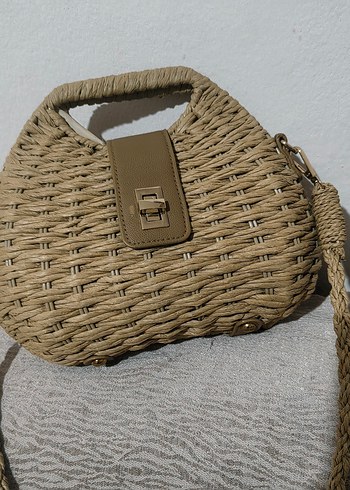 Yurt dışından Hasır Örgü Kadın Çanta - Görsel 2