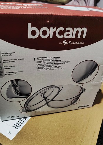 Paşabahçe kapaklı büyük boy Borcam - Görsel 2