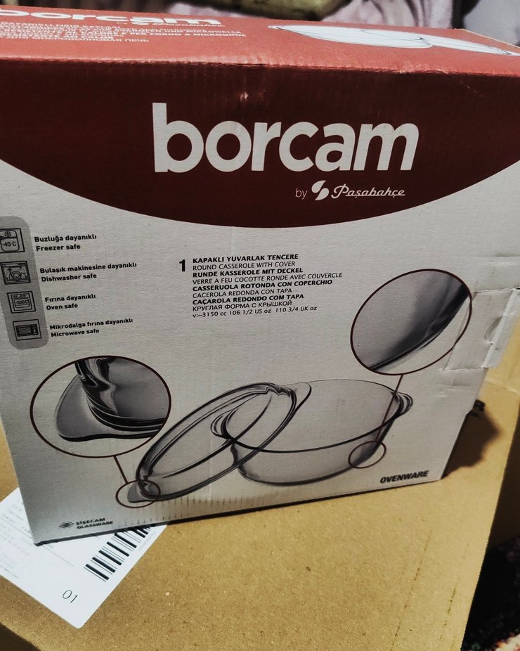 Paşabahçe kapaklı büyük boy Borcam - Görsel 2