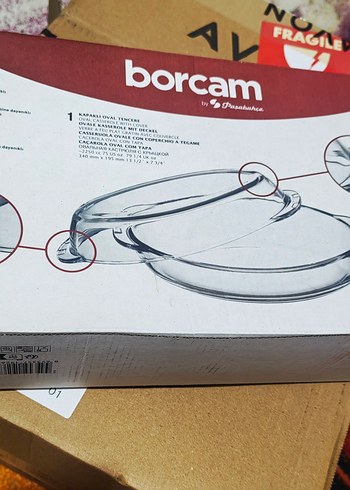 Paşabahçe kapaklı büyük boy Borcam - Görsel 2