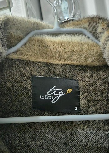 Düğmeli Uzun Ekose Kadın Yün Kaban - Görsel 2