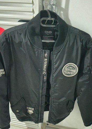 Siyah erkek Biker Deri Ceket - Görsel 2