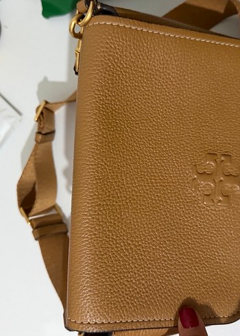 Bej Deri Kadın Omuz Çantası Tory burch - Görsel 3