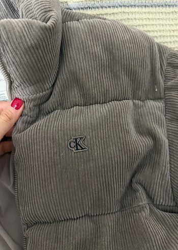 Calvin Klein Gri Düğmeli Kadın Ceket - Görsel 3