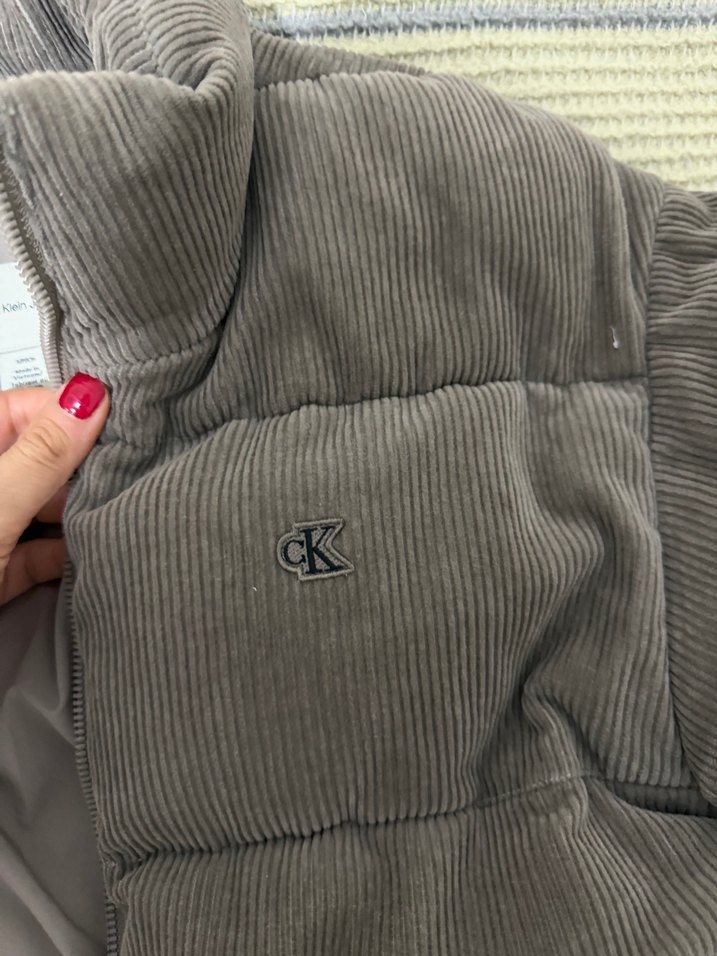 Calvin Klein Gri Düğmeli Kadın Ceket - Görsel 3