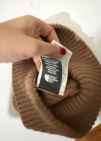 The North Face Bej Örgü Kadın Bere - Görsel 3