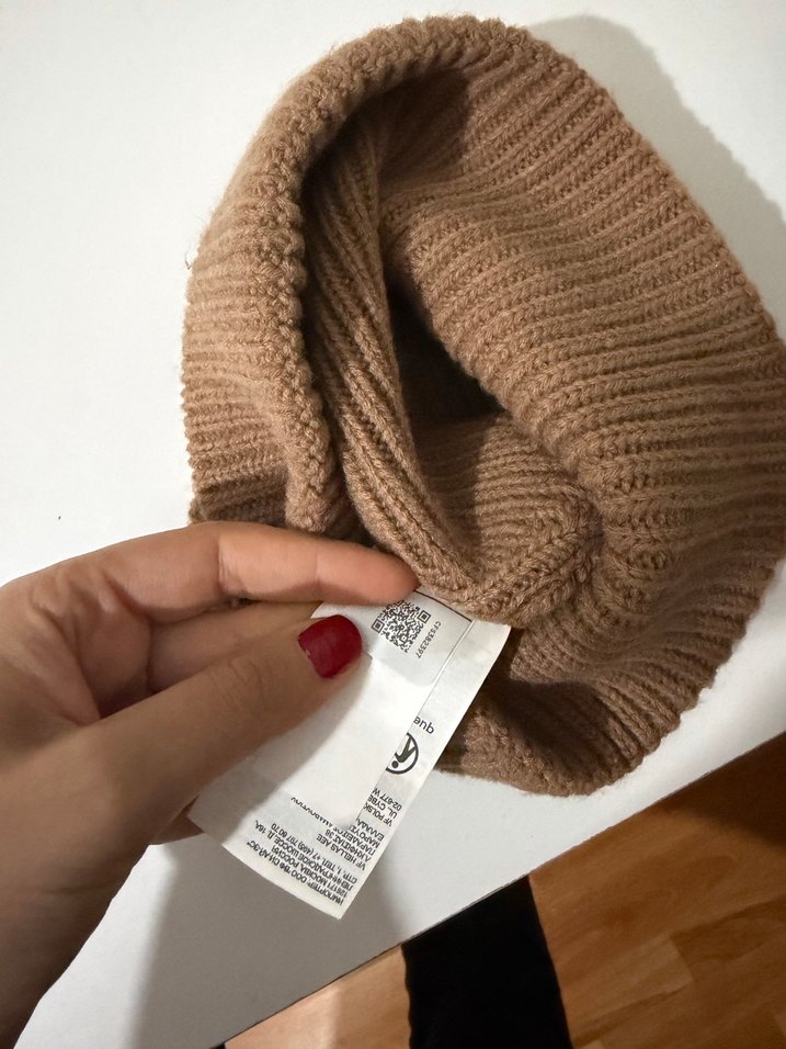 The North Face Bej Örgü Kadın Bere - Görsel 2