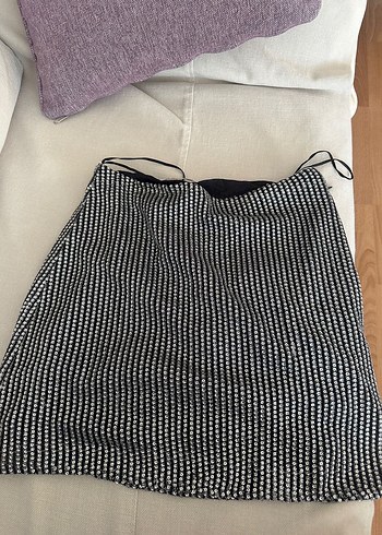 Mango Taşlı Mini Etek - Görsel 2