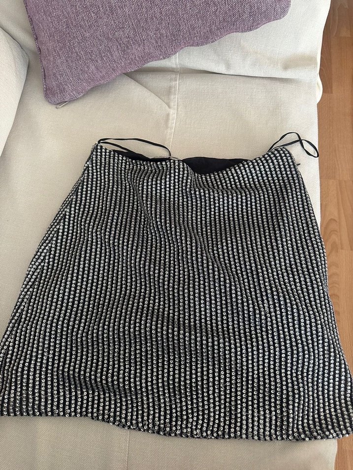 Mango Taşlı Mini Etek - Görsel 2