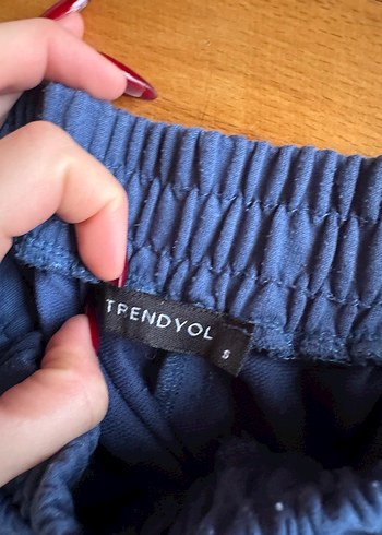 Kadın Mavi Rahat Kesim Eşofman Altı - Görsel 2