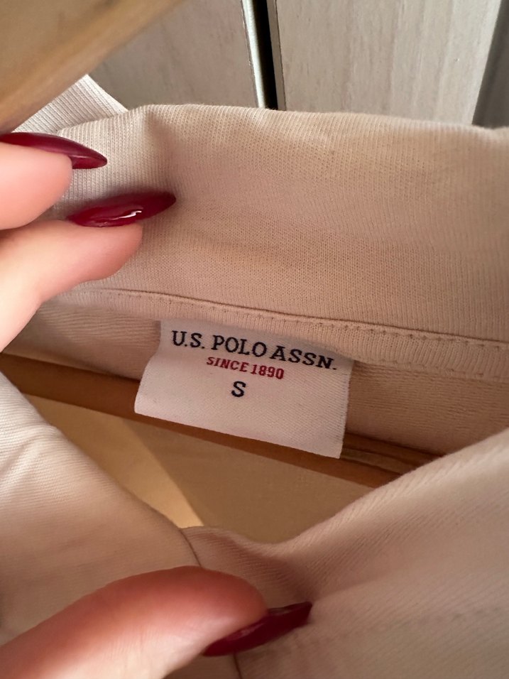 Beyaz Uzun Kollu USA Baskılı Sweatshirt - Görsel 2