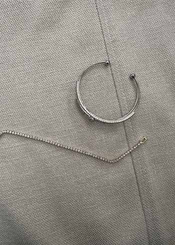 Su yolu bileklik ve kalpli kelepçe bileklik - Görsel 2