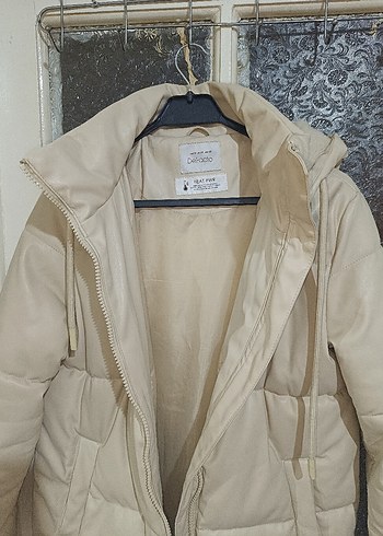 Bej Kadın Kışlık Mont - Görsel 4