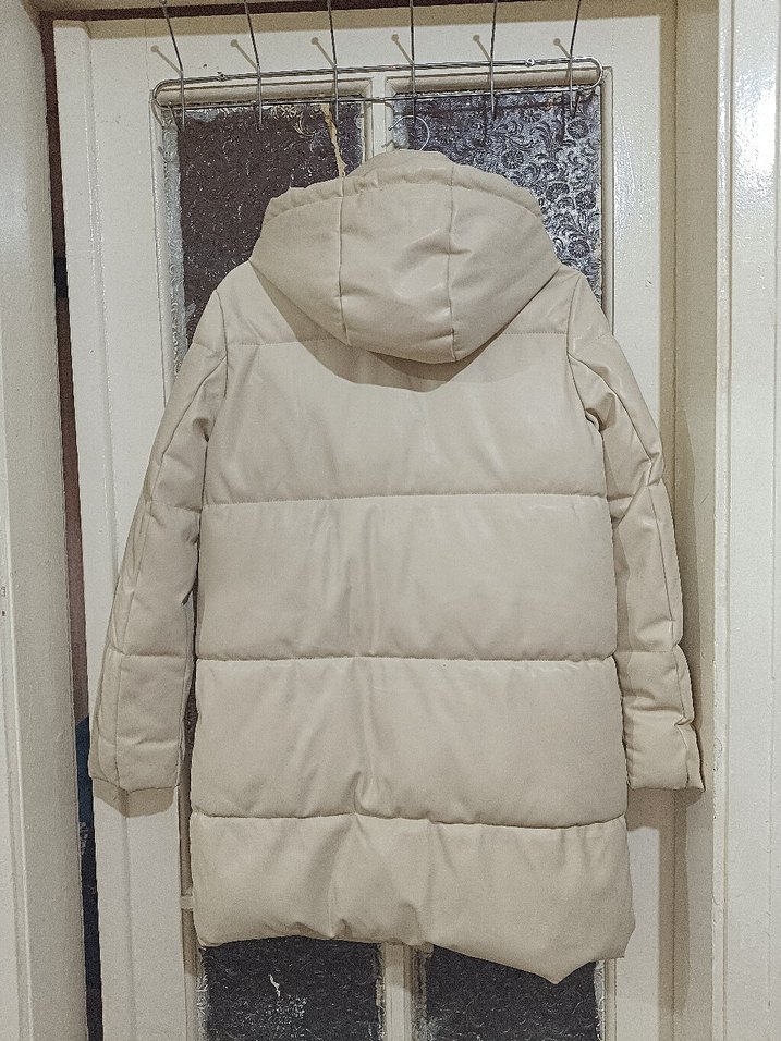 Bej Kadın Kışlık Mont - Görsel 3