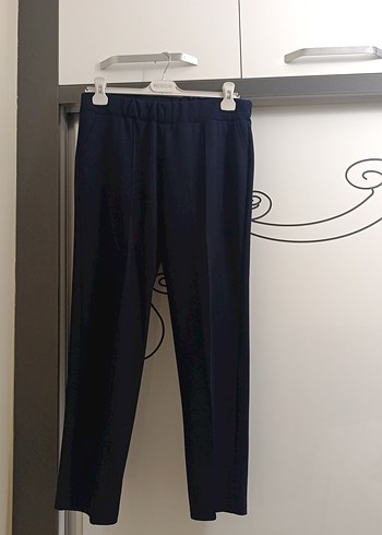 Diğer Kadın Lacivert Midi Kumaş Pantolon