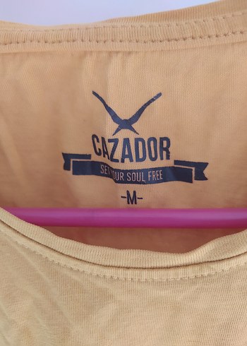 Sarı Baskılı kadın ve erkek Pamuk Tişört - Görsel 2