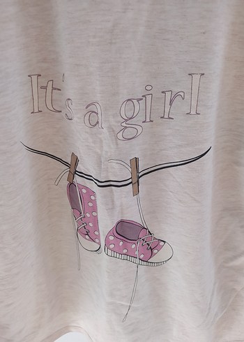 Bej Baskılı tişört Kısa Kollu - Görsel 3